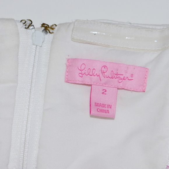 Lilly Pulitzer Bowen Lace By The Docks Dress Nectar Orange - Picture 8 of 9